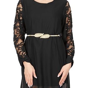 NWT Gold Leaf Waist Belt